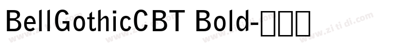 BellGothicCBT Bold字体转换